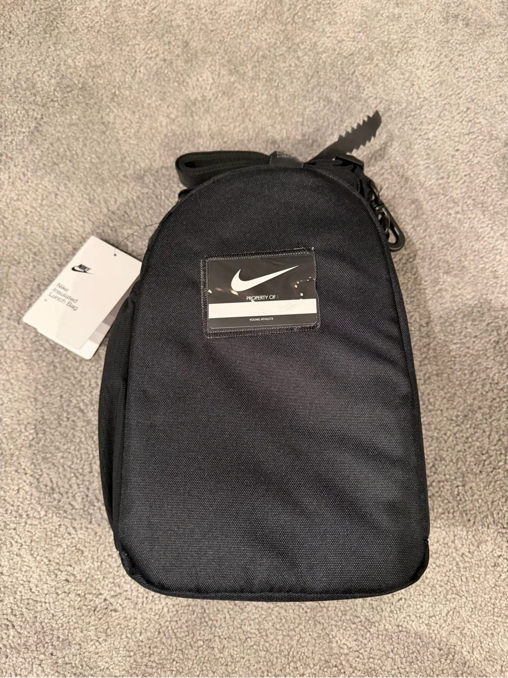 Nike Black Insulated Lunch Bag with Colorful Patch Details